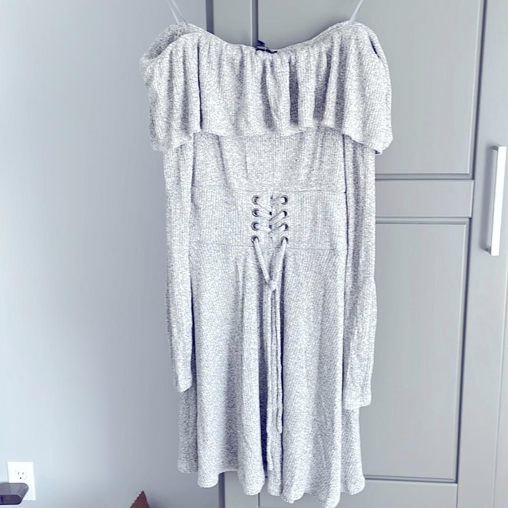 EXPRESS Over the Shoulder Sweater Dress